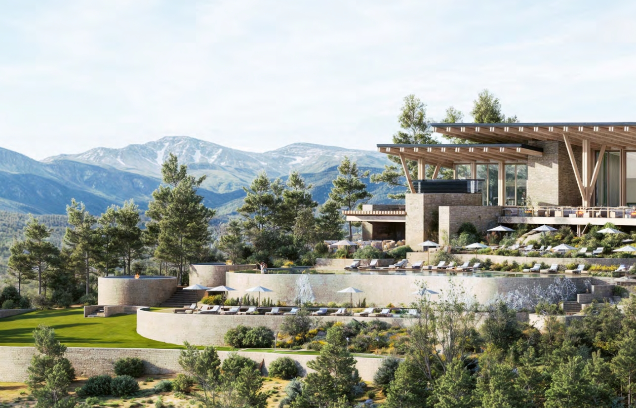 A rendering of the Grand Park Outpost Club